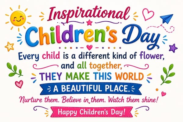 287 Inspirational Children’s Day Quotes That Will Empower Every Child to Dream Big
