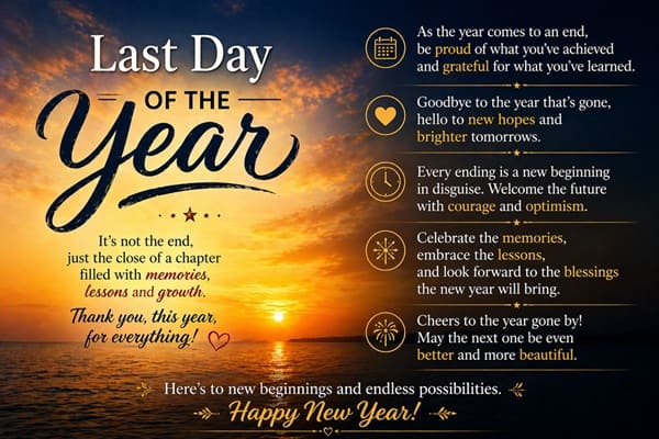 Last Day of the Year Quotes