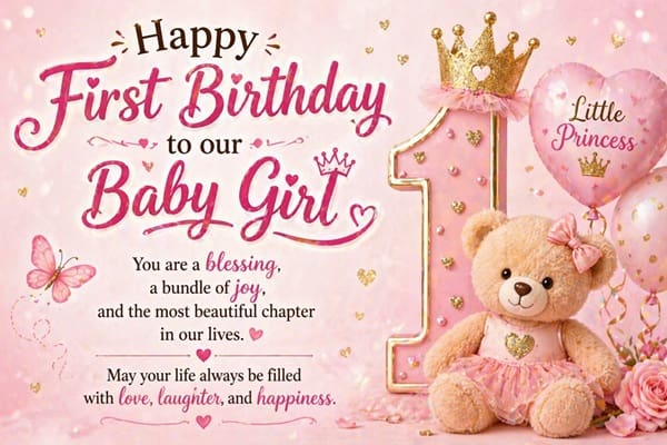 244 First Birthday Quotes for Baby Girl That Capture the Magic of Year One