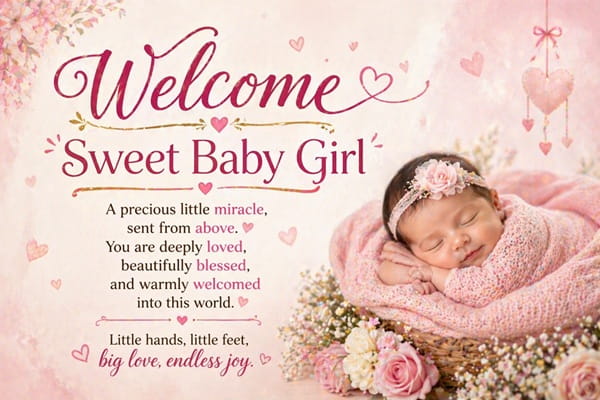 256 Welcome Newborn Baby Girl Quotes That Capture Pure Joy