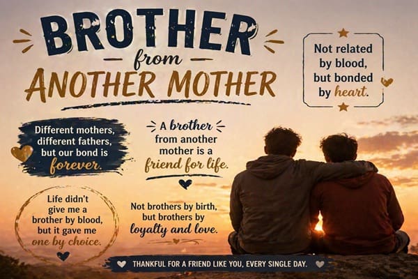 263 Brother from Another Mother Quotes for Your Chosen Family