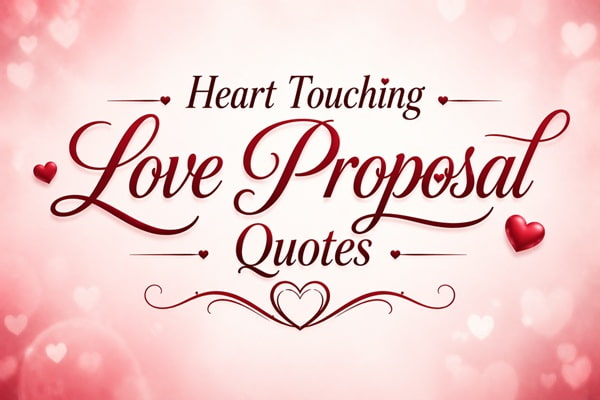 Heart Touching Love Proposal Quotes