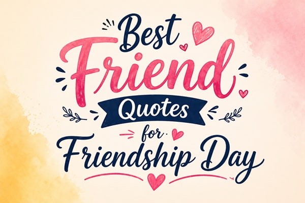 Best Friend Quotes for Friendship Day