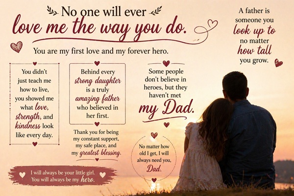278 Emotional Father Quotes from Daughter That Capture True Love